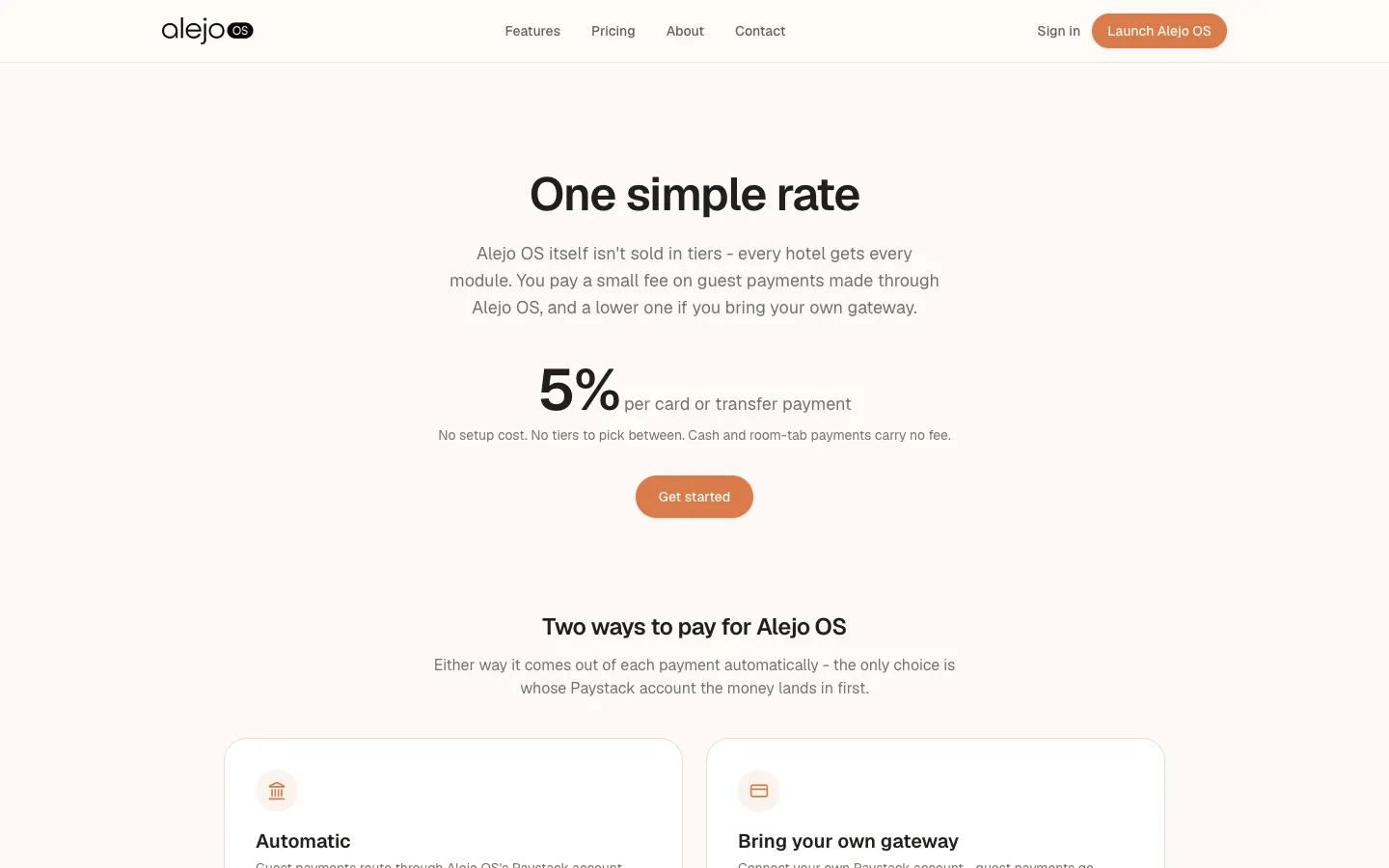 One simple rate, with a bring-your-own-gateway option